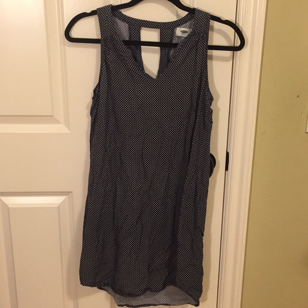 Old Navy Patterned shift dress (high low)